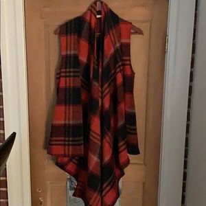 Plaid Wrap/Vest